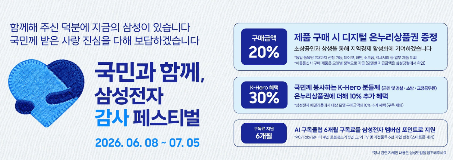 삼성전자 온누리상품권 환급 신청 방법 및 대상자 서류 총정리 썸네일