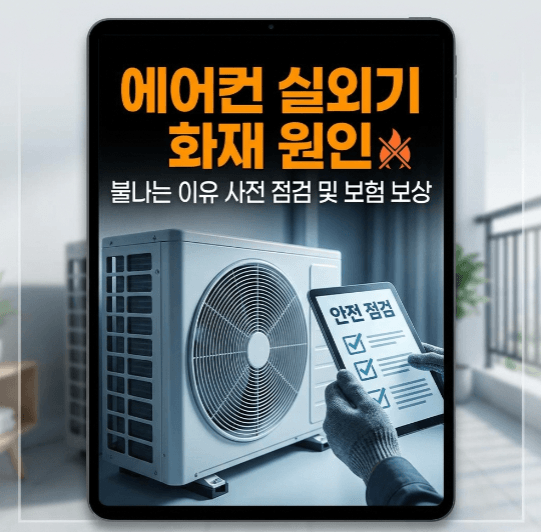 에어컨 실외기 화재 주요 원인 및 사전 점검 수칙