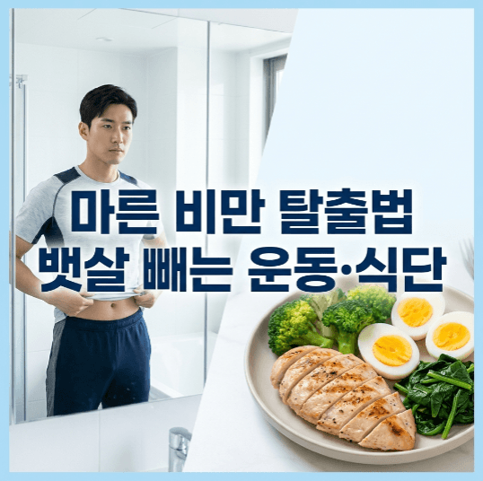 마른 비만 기준과 뱃살 감량을 위한 운동 식단 정리